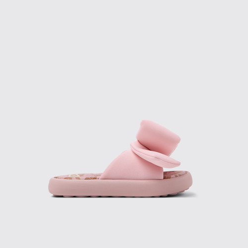 Image of Side view of Pelotas Flota Pink Recycled PET Kids' Sandals.