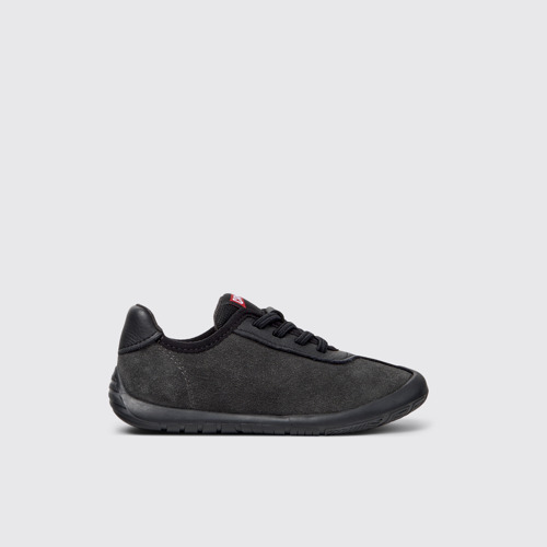 Side view of Peu Path Multicolor Nubuck and Leather Sneakers for Kids.