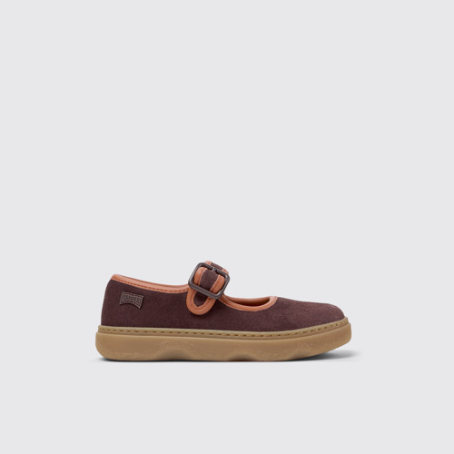 Side view of Kiddo Multicolor Nubuck and Leather Shoes for Kids.