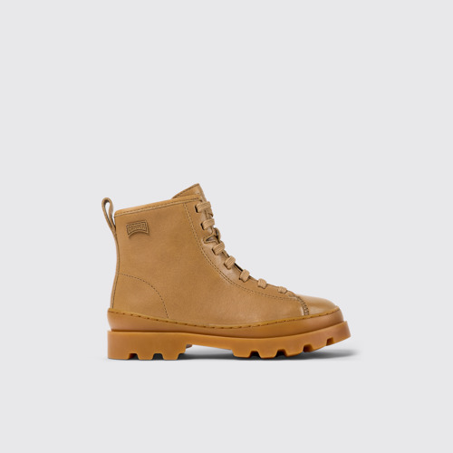 Image of Brutus Bottines en cuir marron pour enfant
