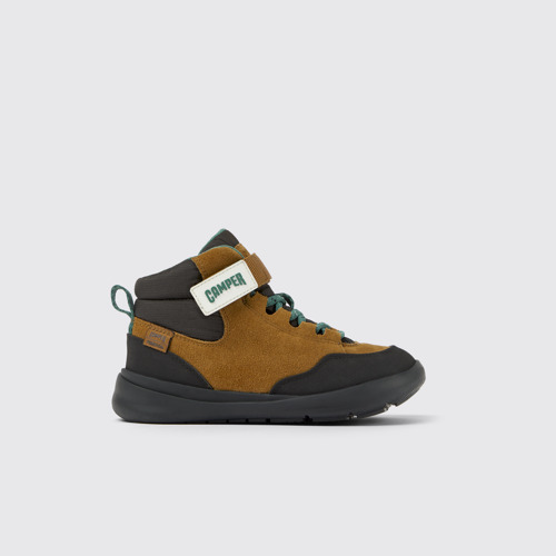 Image of Side view of Ergo Nubuck and textile ankle boots