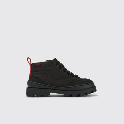 Image of Side view of Brutus Dark gray ankle boots