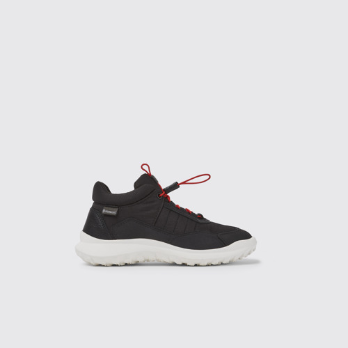Image of Side view of CRCLR Black sneakers