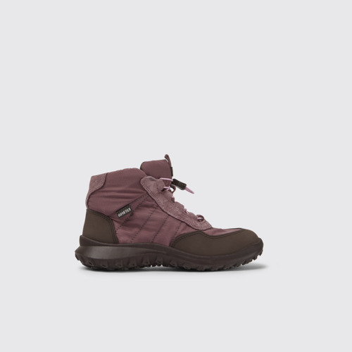 Image of Side view of CRCLR Purple ankle boots