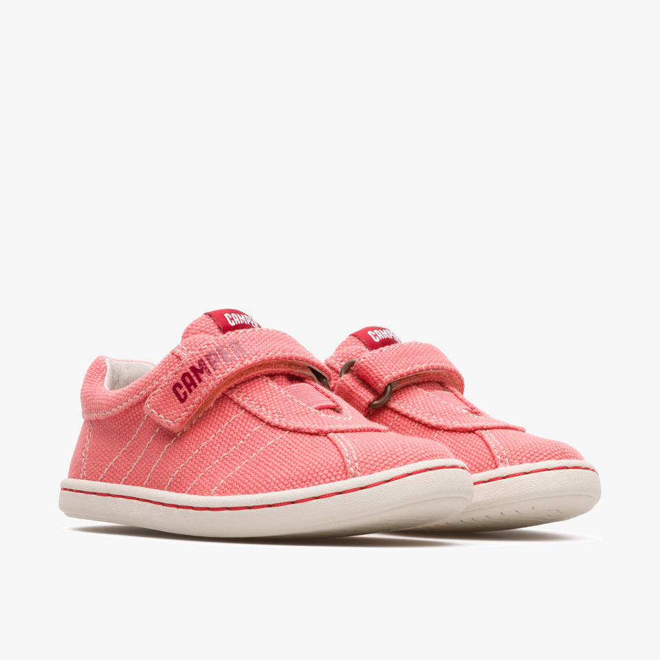 Camper Kids Uno girl/'s pink canvas shoe K800083