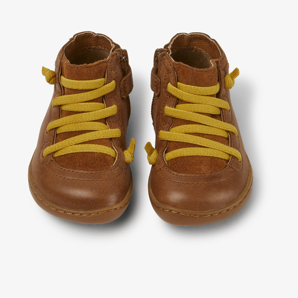Peu Brown Boots for Kids Fall/Winter collection Camper Jamaica