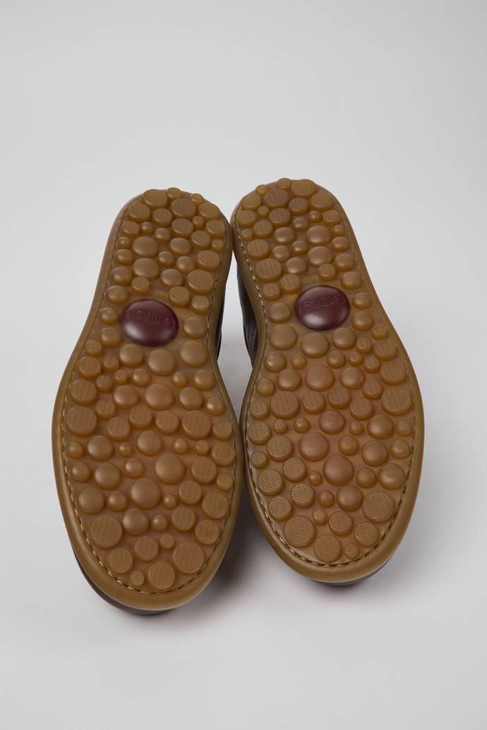 Pelotas Erkek için kahverengi deri ayakkabı tabanları