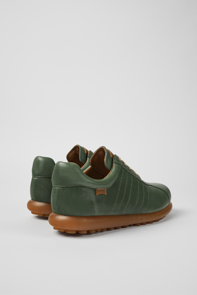 Back view of Pelotas Green vegetable tanned leather shoes for men