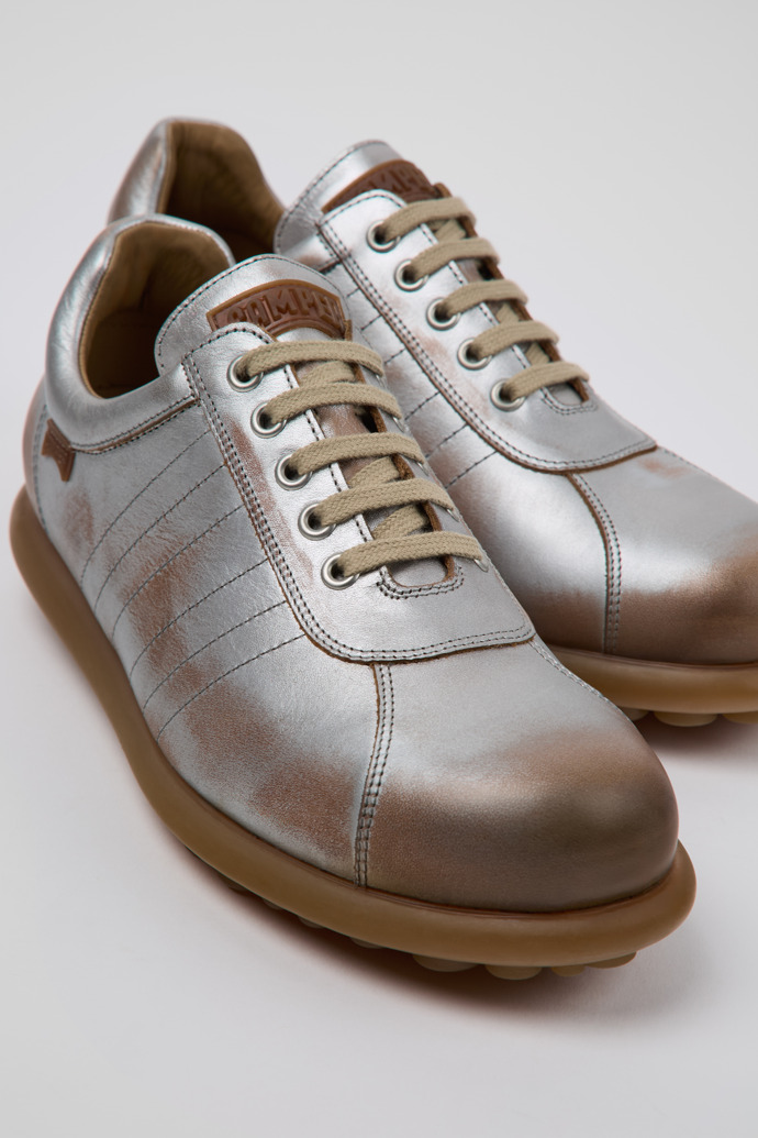 Close-up view of Pelotas Multicolor Leather Men's Shoe.