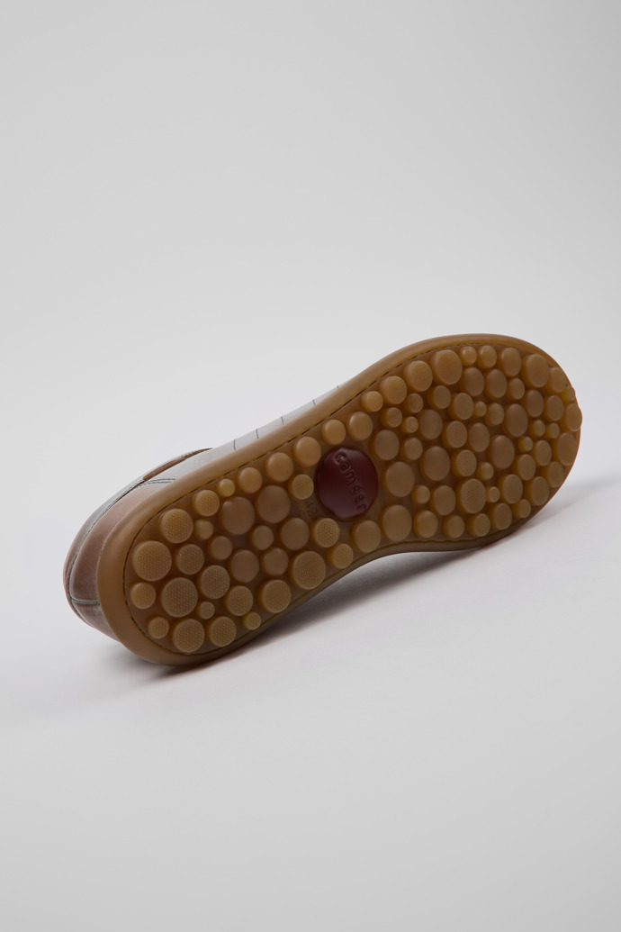 The soles of Pelotas Multicolor Leather Men's Shoe.