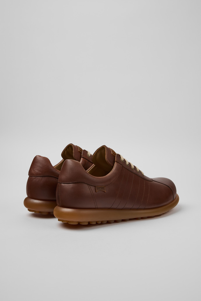 Back view of Pelotas Brown Nubuck Shoes for Men.