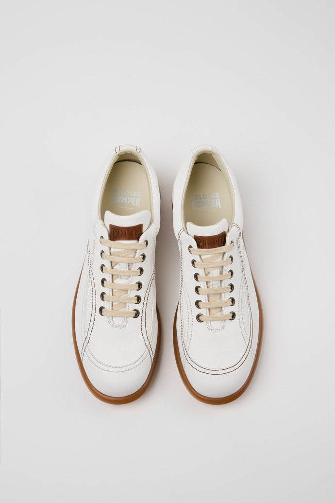 Twins Zapatos de piel blancos para hombre.