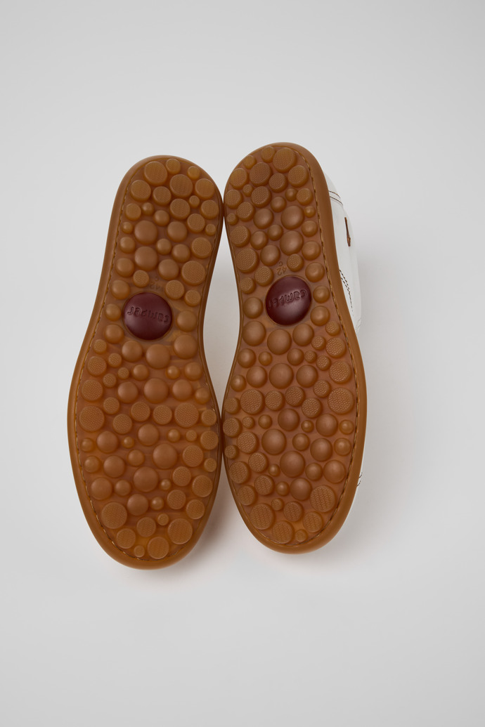 Twins Zapatos de piel blancos para hombre.