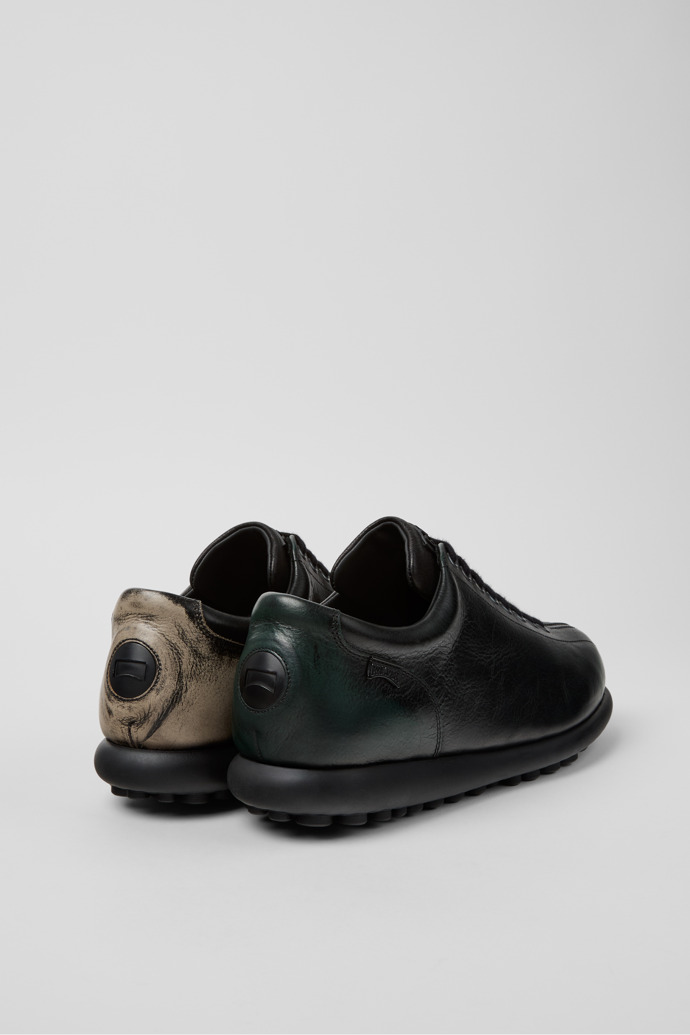 Back view of Twins Multicolor Leather Shoes for Men.
