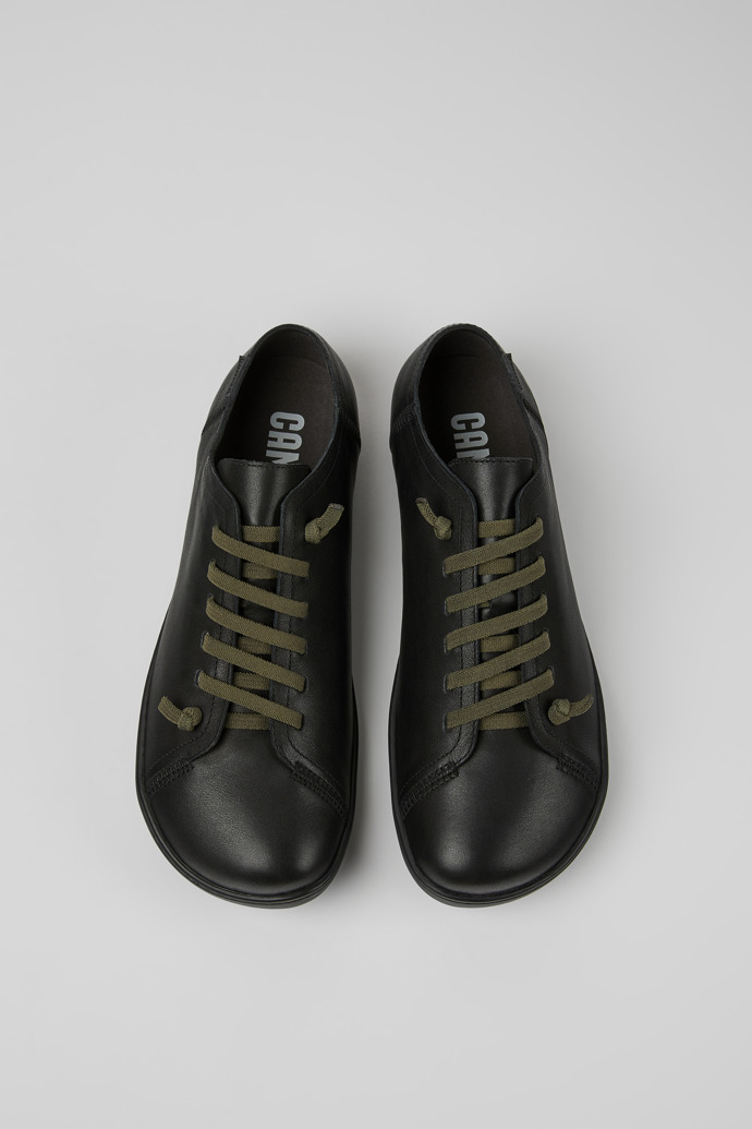 Overhead view of Peu Black Casual Shoes for Men