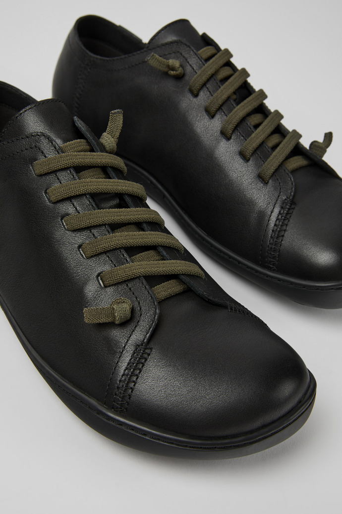 Close-up view of Peu Black Casual Shoes for Men