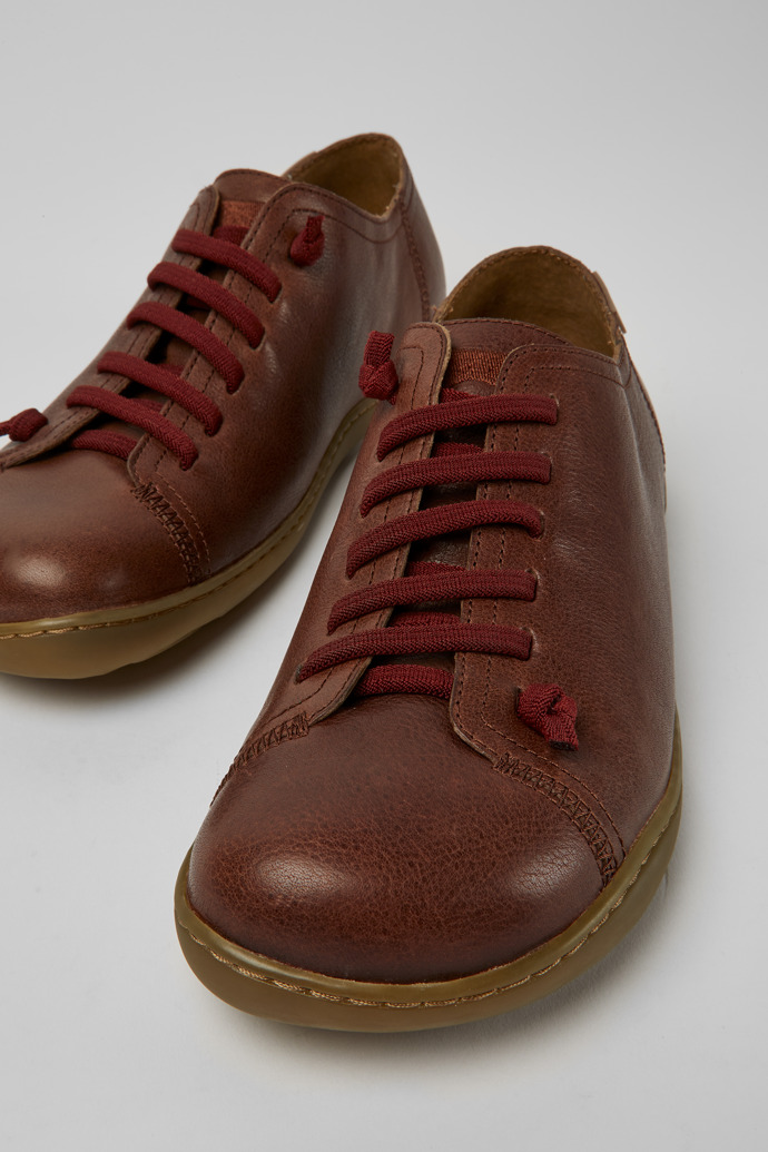 Close-up view of Peu Brown casual shoe for men