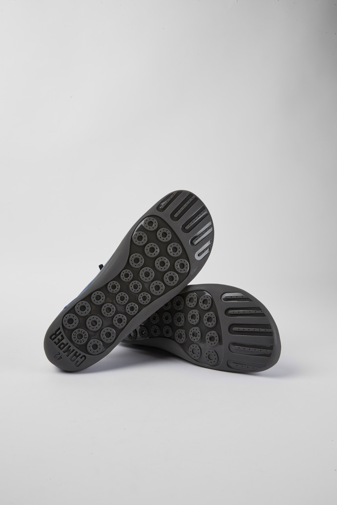 The soles of Peu Blue nubuck shoes for men