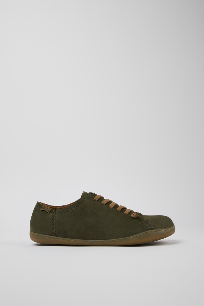 Peu Chaussures en nubuck vert pour homme