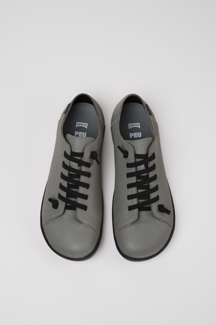 Peu Path Zapatos grises de piel para hombre.