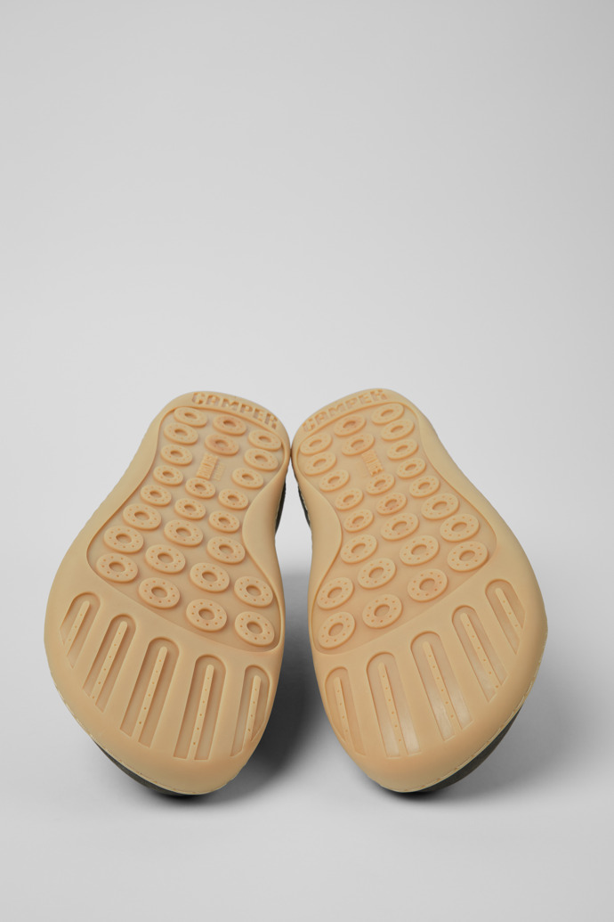 The soles of Peu Gray Leather Shoes for Men.