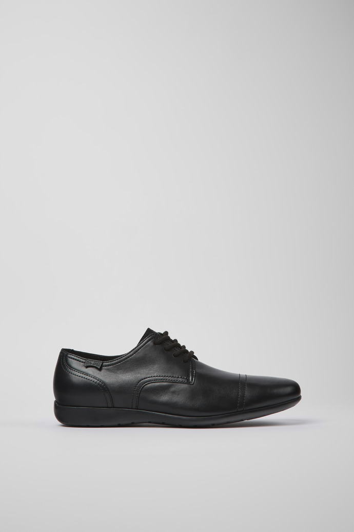 Image of Side view of Mauro Black Formal Shoes for Men