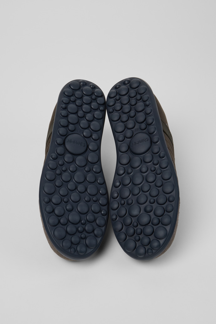The soles of Pelotas XLite Brown Textile and Nubuck Shoes for Men.