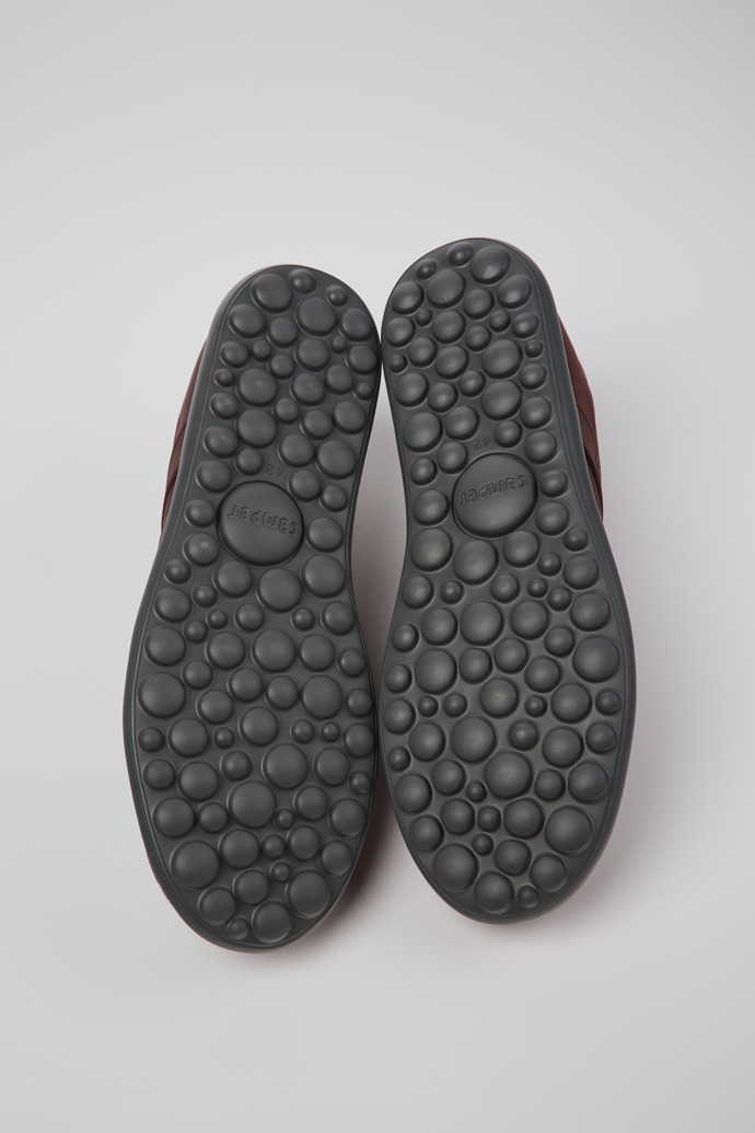 The soles of Pelotas XLite Burgundy textile and nubuck shoes for men
