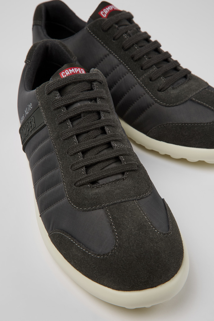 Close-up view of Pelotas XLite Gray Textile/Nubuck Oxford Sneaker for Men