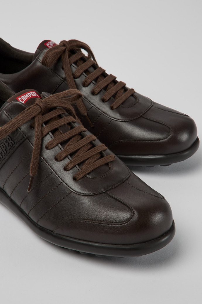 Close-up view of Pelotas XLite Brown Sneakers for Men