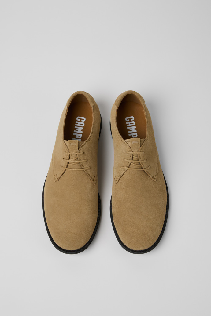 Overhead view of Mil 1913 Brown Suede Leather Shoes for Men.