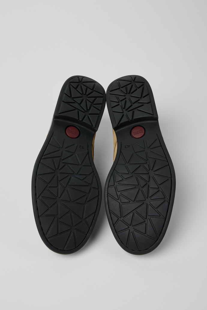 The soles of Mil 1913 Brown Suede Leather Shoes for Men.