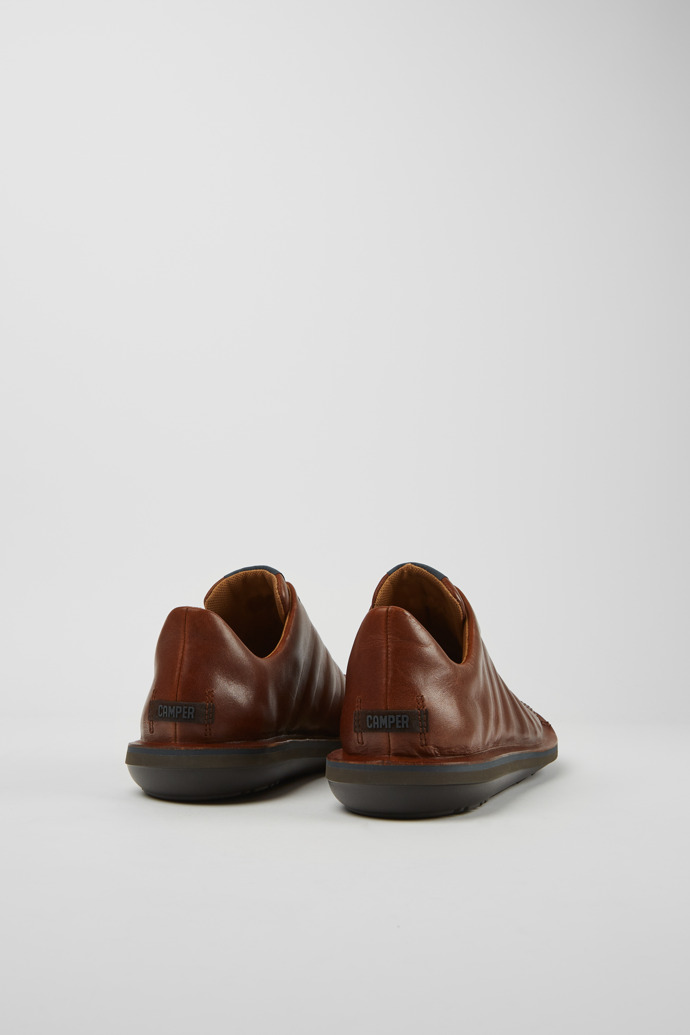 Back view of Beetle Brown lightweight shoe for men