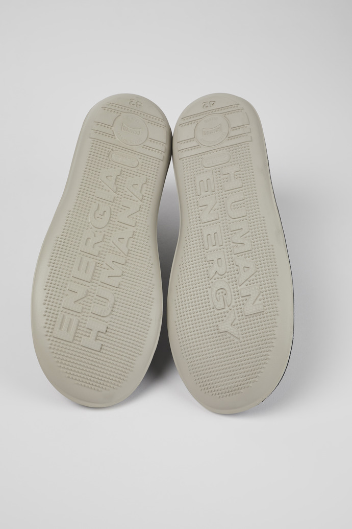 The soles of Beetle Gray Nubuck Low Sneaker for Men
