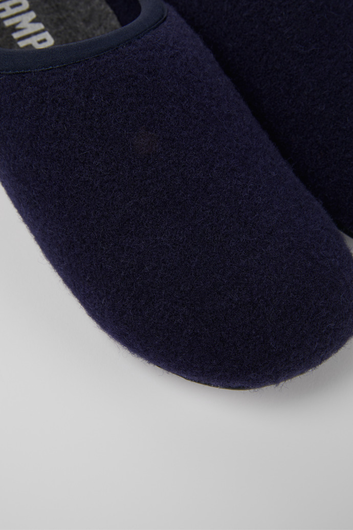 Close-up view of Wabi Blue Slippers for Men