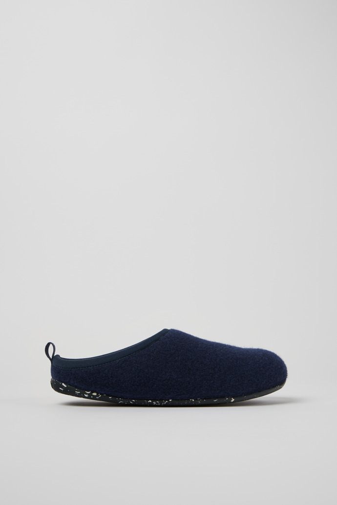 Image of Side view of Wabi Blue Slippers for Men