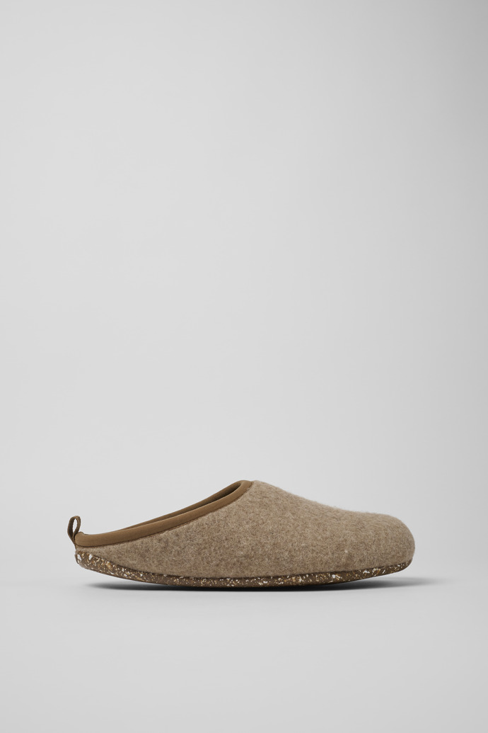 Side view of Wabi Brown Slippers for Men