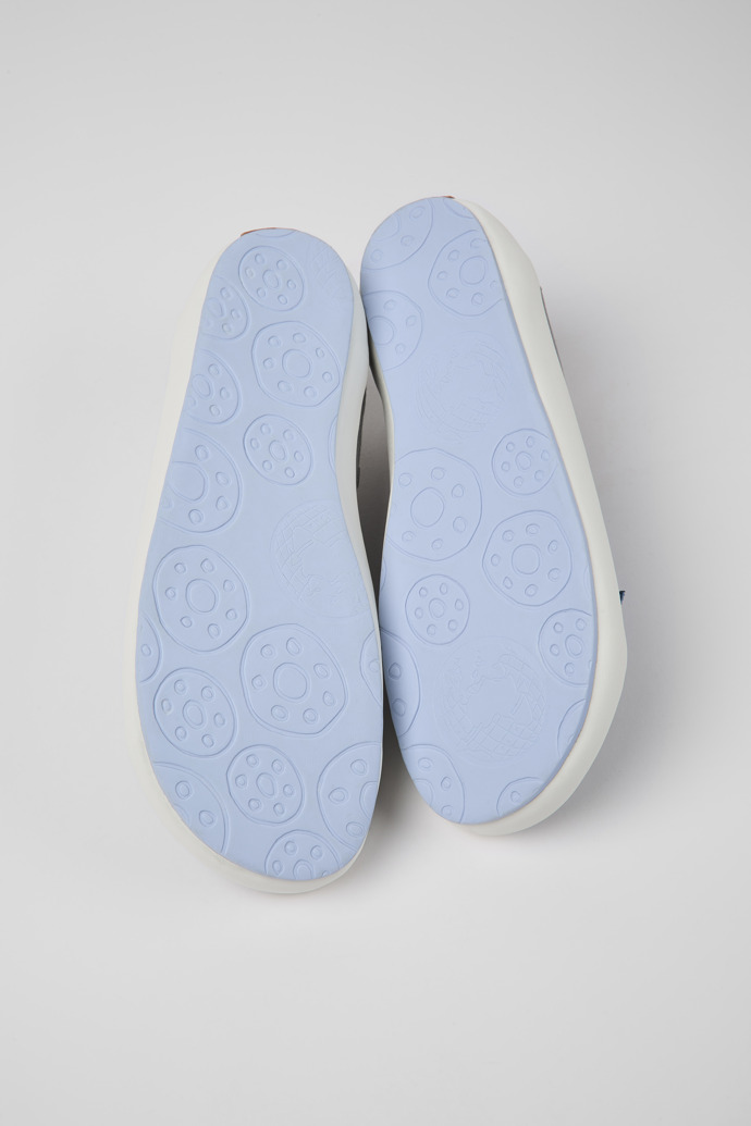 The soles of Peu Rambla Gray textile sneakers for men