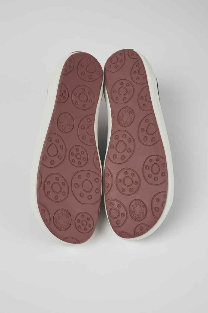 The soles of Peu Rambla Gray Textile Sneaker for Men