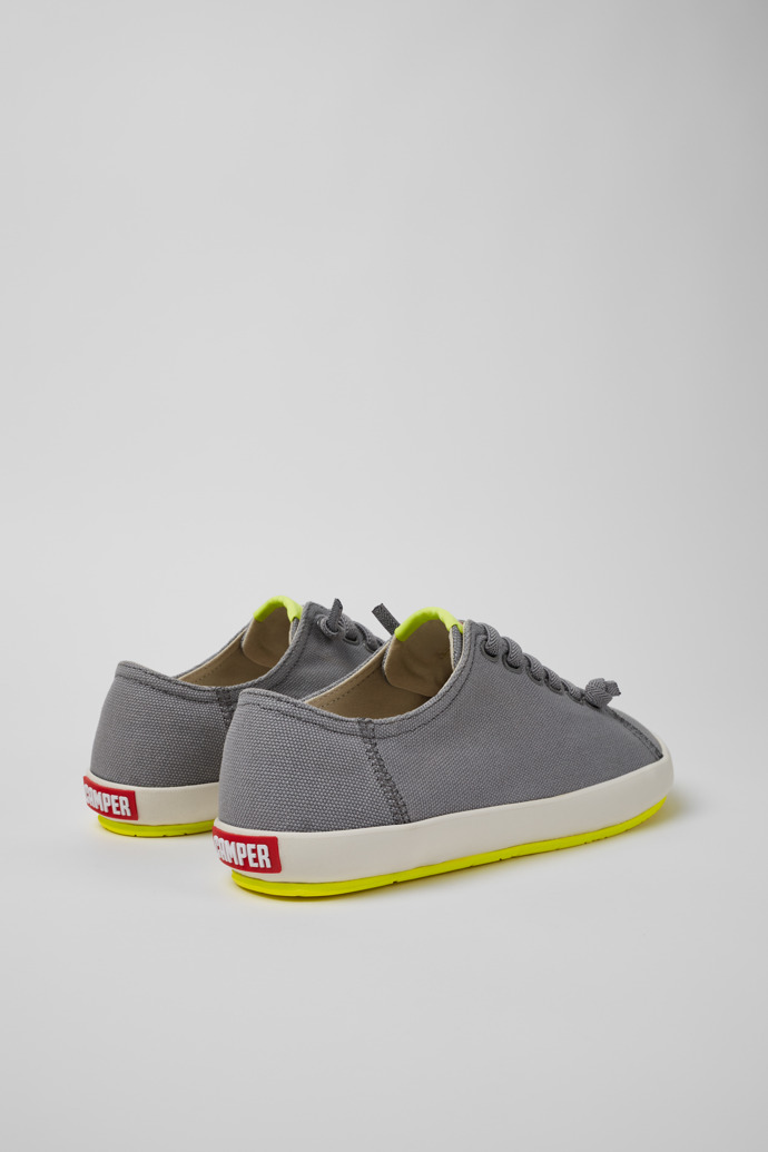 Peu Rambla Sneakers grigie in cotone riciclato da uomo.