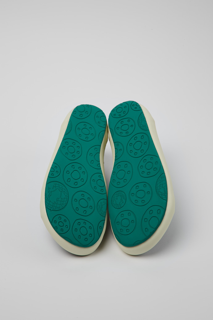 The soles of Peu Rambla Green Recycled Cotton Men's Sneaker.