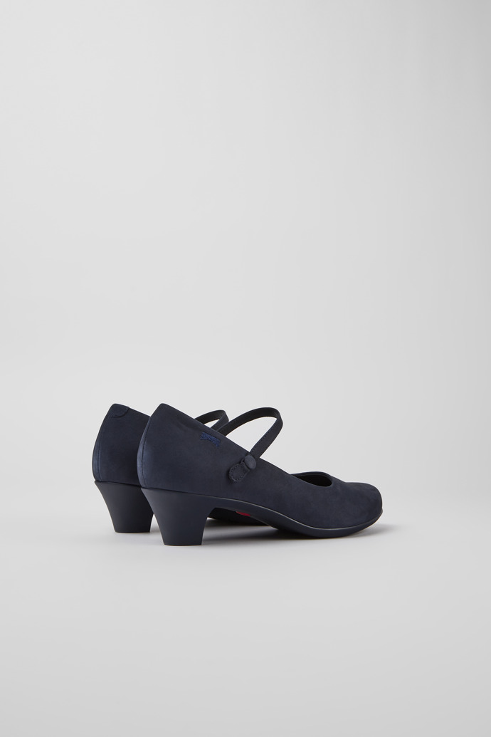 Back view of Helena Blue Heels for Women