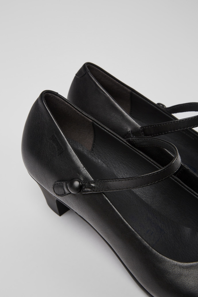 Close-up view of Helena Women’s black Mary Jane