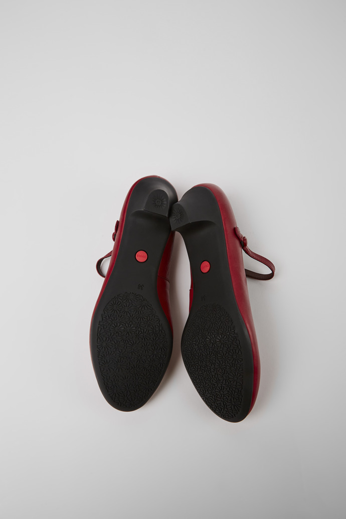 Helena Sapatos de salto alto em couro vermelhos para mulher