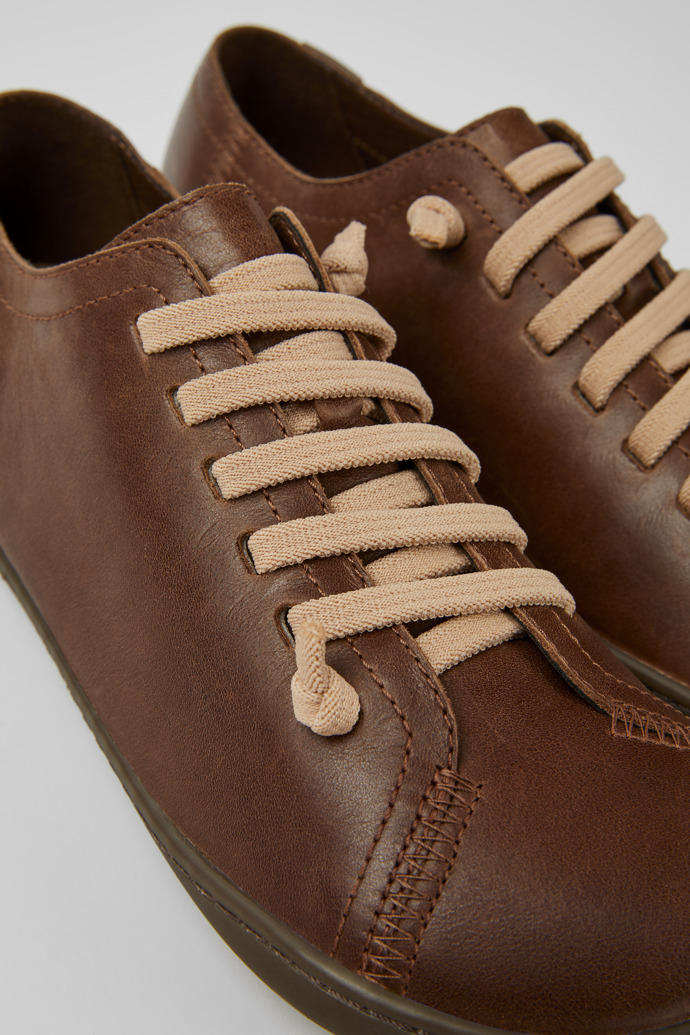 Close-up view of Peu Brown Casual Shoes for Women
