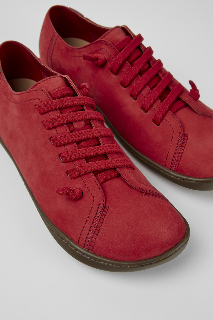 Close-up view of Peu Red Casual Shoes for Women