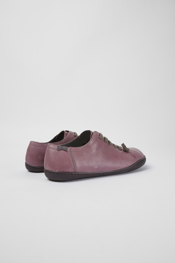 Back view of Peu Purple leather shoes for women