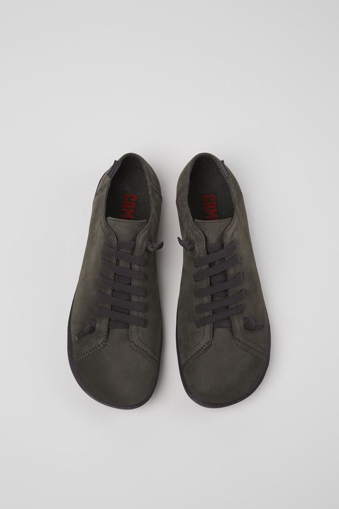 Overhead view of Peu Gray Nubuck Shoes for Women