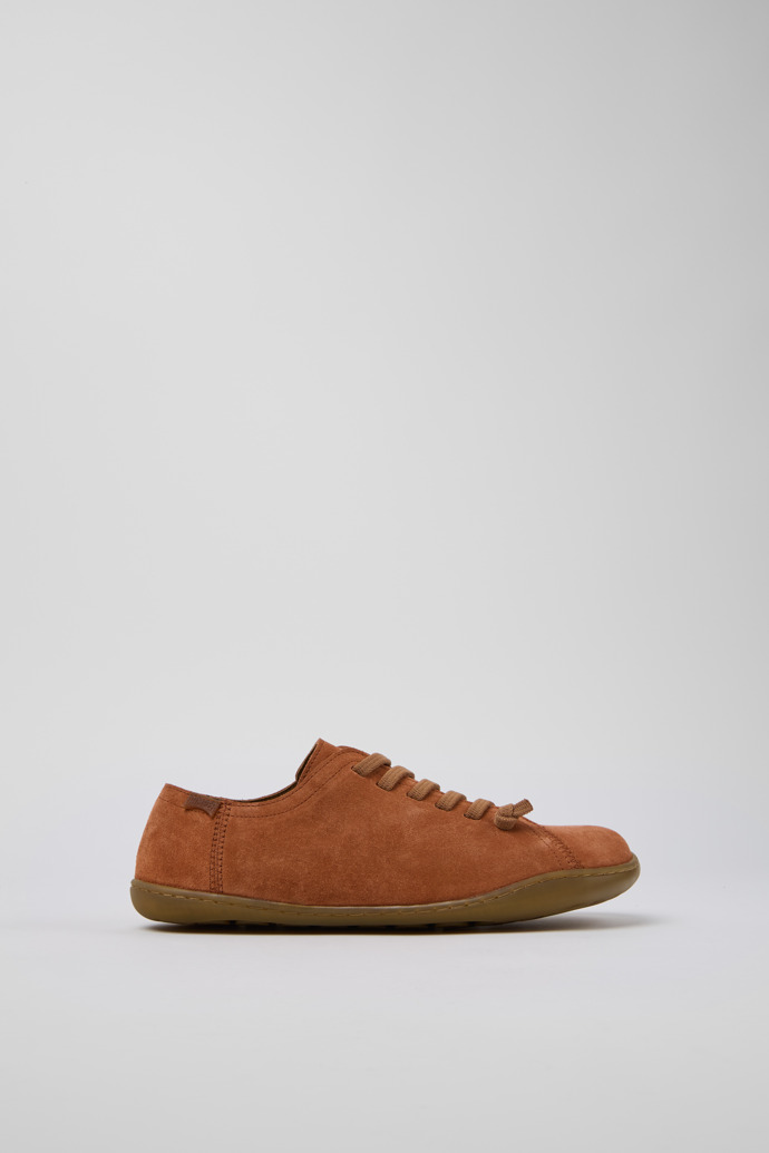 Side view of Peu Red Nubuck Shoe for Women.