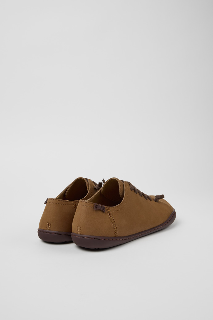 Back view of Peu Brown Leather and PET Shoes for Women.
